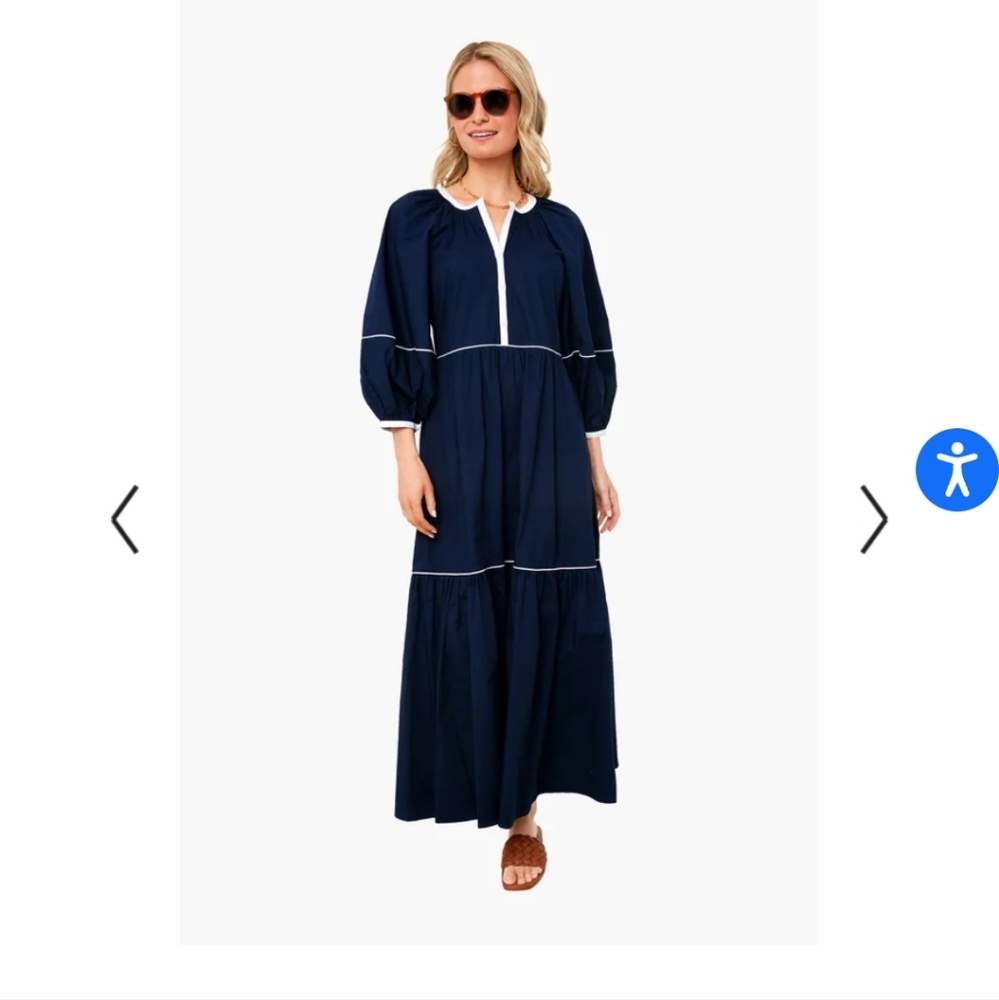 STAUD Navy Maxi Dress